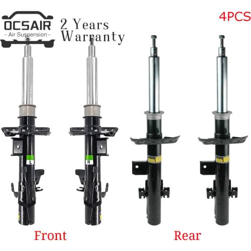 Front + Rear Left Right Shock Absorbers Set for Range Rover Evoque 2012-2016 with Sensor LR024437 LR024444 LR079420 LR079421