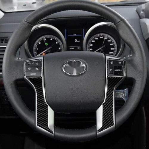 It Is Suitable For Toyota 10-17 The Carbon Fiber Landcool Road Zeprado Steering Wheel Sticker Toyota Land Cruiser Prado