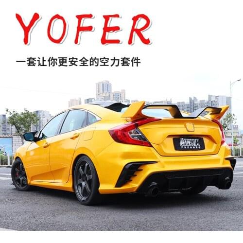 Applied to Generation Ten Refit Fc-450 Civic Front and Rear Bars Big Yofer Surround Tail Exhaust Throat