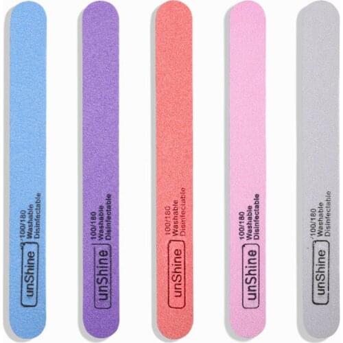 Professional Strong Thick Sandpaper Manicure Pedicure Nail File 100/180 Nail buffer Block For Nails Buffing Tools Accessories