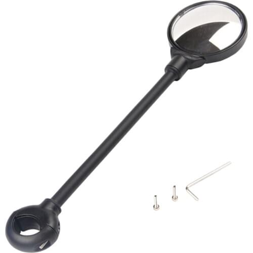 Bicycle Rearview Handlebar Wide Angle Convex Mirror for Dia. 22-27 Handlebar