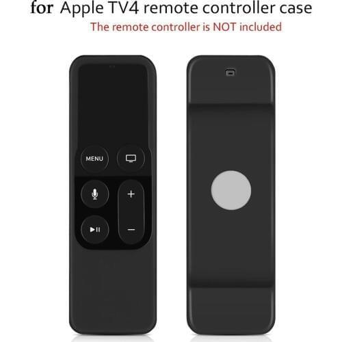 Vococal Silicone Protective Case Cover Skin Sleeve with Lanyard Strap for Apple TV 4th Generation 4 Gen Siri Remote Controller