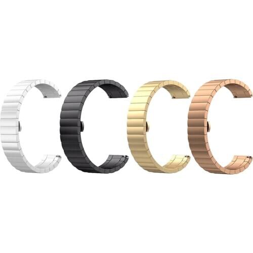 20mm/22mm Solid Stainless Steel Bracelet Wrist Watch Band Strap Replacement