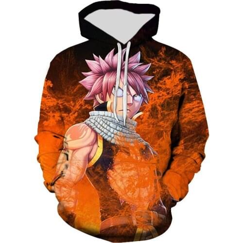 New Fashion Casual Boy Girl Kids Anime Fairy Tail Printed 3D Hoodies Streetwear Men Women Children Sweatshirts Long Sleeve Tops