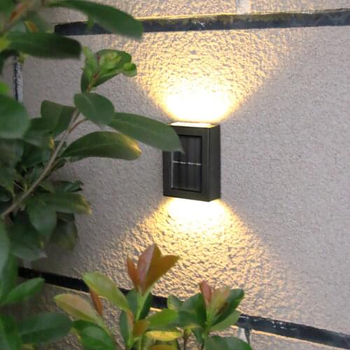 Solar wall light for garden decoration Wall Lamps Courtyard Home Decorative Up and Down Lighting Garden