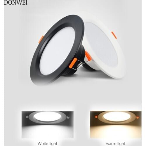 Ultra thin Recessed LED Panel Lights 5W 7W 12W 18W 110V 220V Round Ceiling Lamp For Living Room Bedroom Indoor lighting