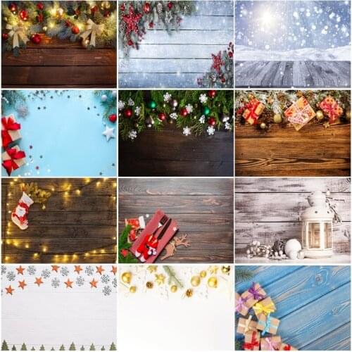 Vinyl Custom Christmas Backdrop for Photography Christmas Gift Photo Backgrounds Photocall Props 210317STY-01