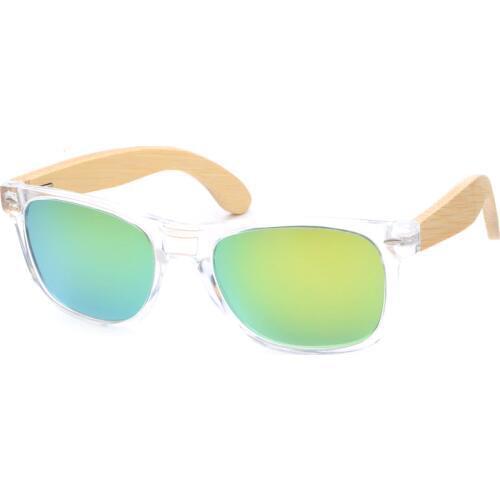 2019 Wood Sunglasses Women,Transparent Bamboo Wood Sunglasses with Gift Box UV400 Polarized Sunglasses lunette soleil femme