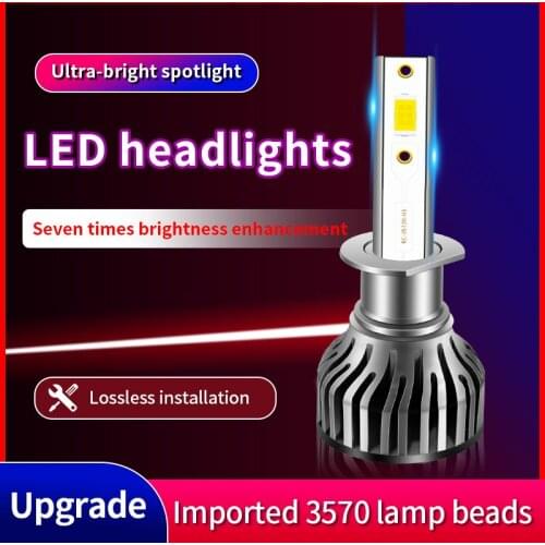 1 Pair Car LED Headlight H7 H4 H1 H8 9005 9006 Bulbs 20000LM Canbus HB3 HB4 Motorcycle Headlamp Auto Fog Light H3 6000K 12V