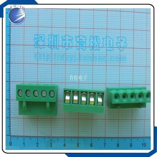 10PCS/LOT Just plug HT5.08 5P 5 plug type connector terminal spacing 5.08MM 10