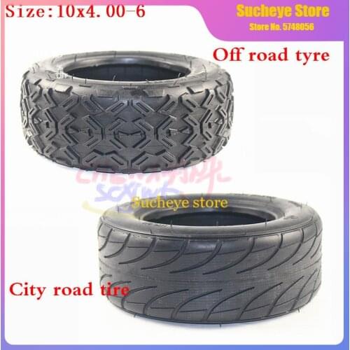 10X4.00-6 Tyre 10 Inch Tubeless Vacuum Tire for Go Karts ATV Quad Bike OFF-Road Bike Electric City Scooter 10x4.0-6 tire