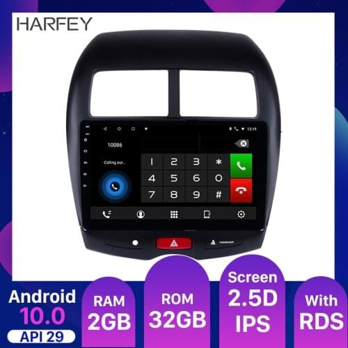 Harfey 10.1 inch Android 10.0 Car Radio for 2011 2012-2015 Mitsubishi ASX Peugeot 4008 CITROEN GPS Stereo car Multimedia Player