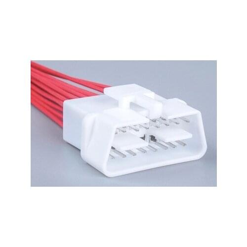 AZGIANT automotive 16pin Assembled OBD male connector OBD2 solderless crimping male connector with 16 terminals 12V 24V