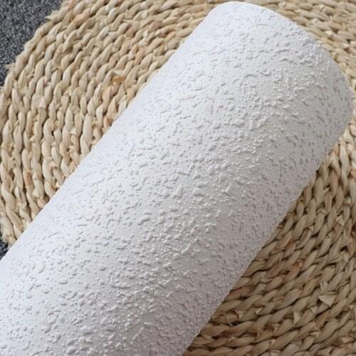 Beige 3D Embossed Texture Wall Paper Roll Modern Simple Solid Color Wallpaper For Bedroom Living room Decoration