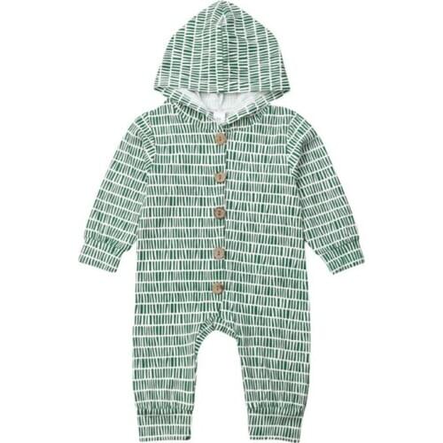 Baby Romper 2019 Newborn Toddler Baby Boy Girls Long Sleeve Hooded Romper Winter Clothes Outfit 0-2T