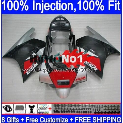 Injection For HONDA NSR250R MC21 PGM3 1990 1991 1992 1993 132MC.26 NSR250 black silver NSR 250 R RR NSR 250R 90 91 92 93 Fairing