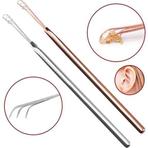 1pcs Three-linked Ear Wax Removal Tool Limpiador De Oidos Ear Cleaner Digging Earpick Ear Cleaning Sticks Nettoyage Oreille