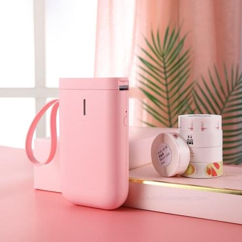 Mini Portable Thermal Price Label Printer Hangul Bluetooth Label Maker Pocket Materials Management Sticker Machine