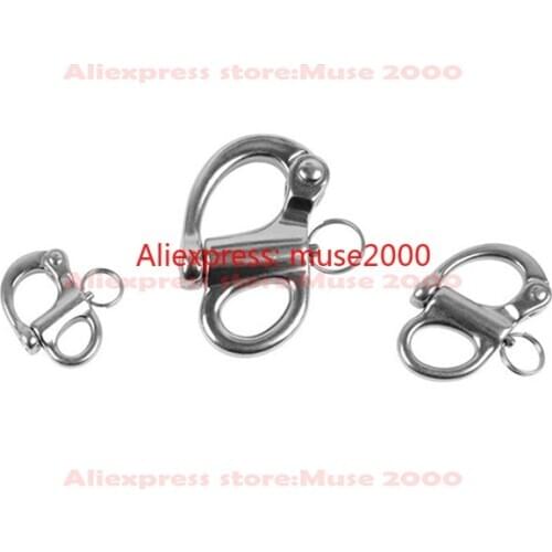 No rotable steel buckle rope holder 304 roaable ring hooker hanger locker connecting Pet rope steel winding proof chain climb