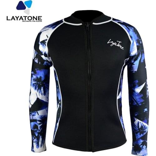 Neoprene Wetsuit Women Men Diving Suit Long Sleeves Surfing Suit Scuba Diving Snorkeling Top Jacket Wet suit Women