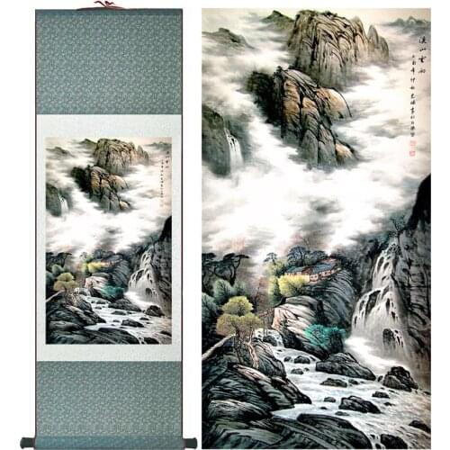 Landscape painting Chinese art Painting Home Office Decoration Chinese painting 2015012111Printed painting