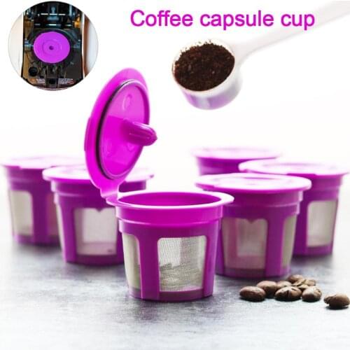 Dropshipping House supplies kitchen supplies 6Pcs Reusable Coffee Filter for KEURIG Mini Plus K45 K70 Capsule Machine Parts