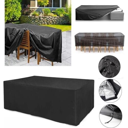 36 sizes Oxford Cloth Furniture Dustproof Cover For Rattan Table Cube Chair Sofa Waterproof Rain Garden Patio Protective Cover