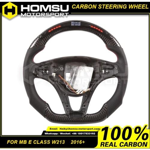 LED racing steering wheel LED Carbon Fiber Steering Wheel Compatible For mercedes benz E Class W213