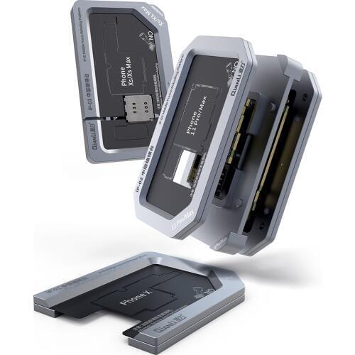 Qianli Metal BGA Reballing Stencil Platform for iPhone X XS XS MAX 11 Pro Motherboard Middle Layer Planting Tin Solder Template