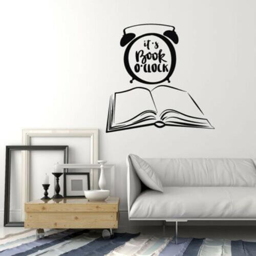 Bedroom Inspire Vinyl Wall Decal Books Quote Library Shop Reading Corner Stickers Mural Home Decor Living Room Wallpaper 4275