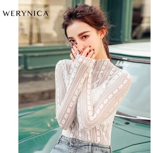 Женские белые рубашки WERYNICA China At AliExpress