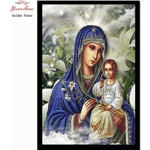 Golden Panno Needlework DIY DMC Cross stitch Sets For Embroidery kits Precise unprinted religion Patterns Counted Cross-stitch07