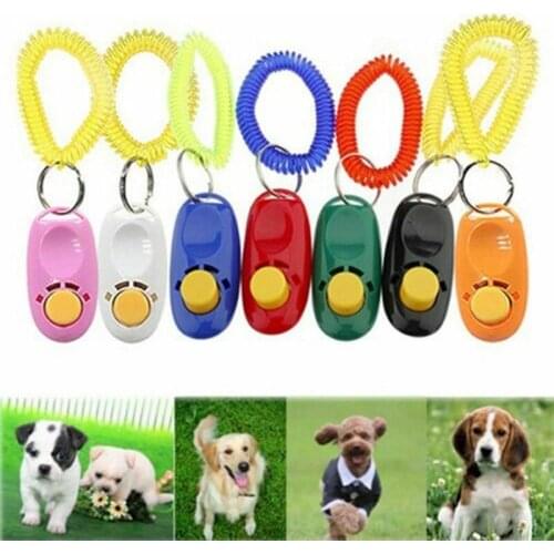1pcs Dog Training Clicker Pet Sound Trainer Click Toys Slient Obedience Whistle Pet Supplies Aid Guide Random Color Drop Ship