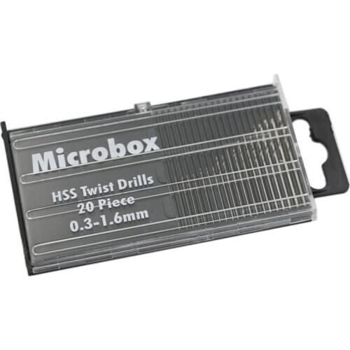 20PCS Mini Drill Bits High-speed Steel Twist Drill Bits Woodworking Small Drill Bits Diameter 0.3-1.6 mm