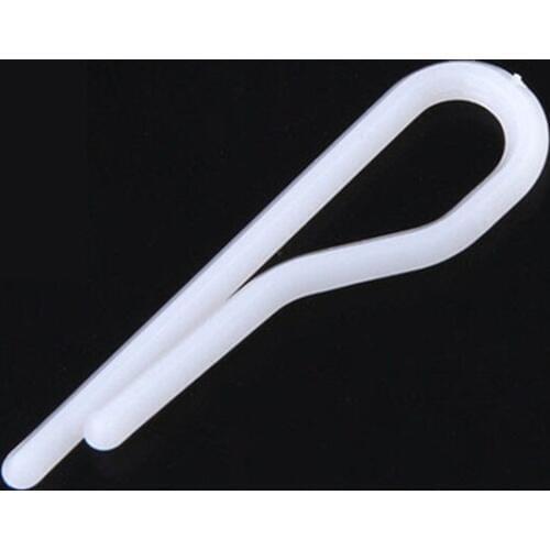 200 Pieces Plastic Shirt Clips White Shirt Pin Garment Packing Socks Package Clips Transparent