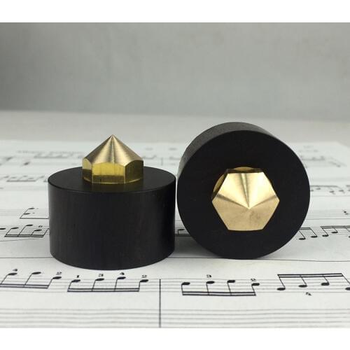 4 Pair ebony wood Audio Isolation Shock Spikes Adjustable height HiFi Stand Feet amplifier Speaker Shockproof Spikes Dia.43mm