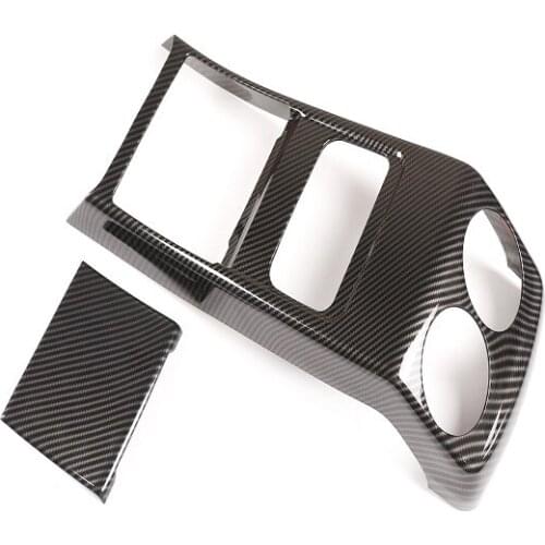 ABS Carbon Fiber Rear seat Outlet Kick Guard Cover Frame For Mercedes-Benz GLB glb180/glb200 2020