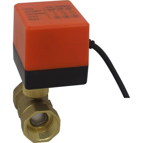 2 way motorized ball valve 220vAC electrovalve electric motorised ball valve plumbing 90° pipe