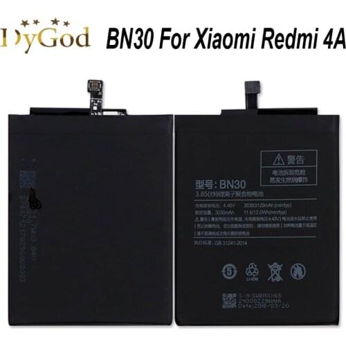DyGod Xiaomi Redmi 4A Phone Batteries