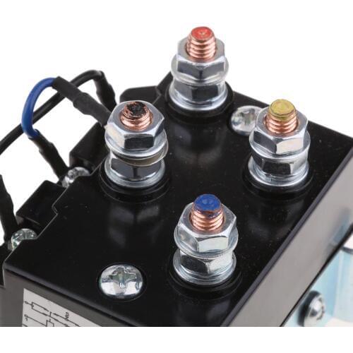 DC 12V 200A Solenoid Relay Contactor, Winch Rocker Thumb Switch Fits for ATV UTV 95001bs-17000lbs Winches