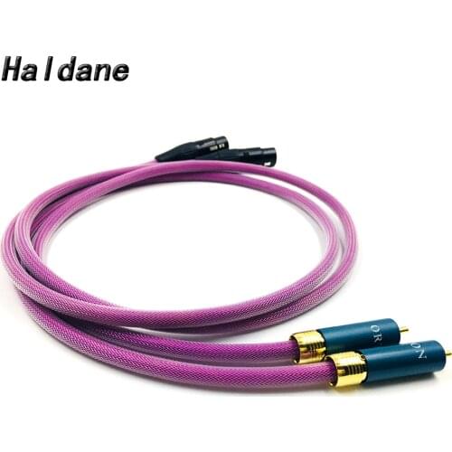 Haldane Pair HIFI Ortfon 2RCA Male to 2XLR Female Cable XLR Balanced Reference Interconnect Audio Cable with XLO HTP1 Cable
