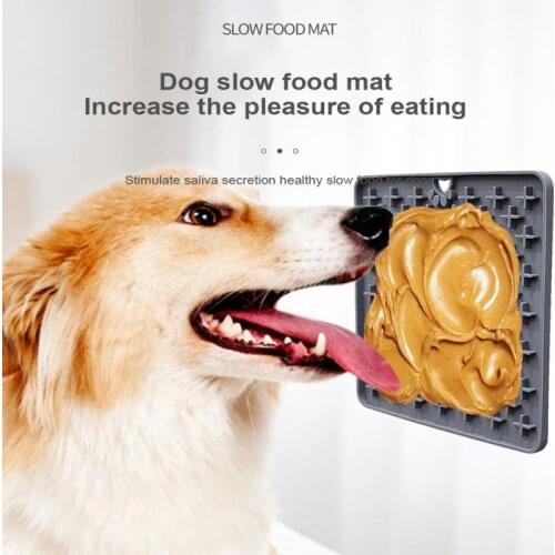 Mat For Pet Dog Feeding Food Bowl Silicone Dog Feeding Lick Pad Dog Feeder Treat Dispensing Mat Dogs Cats Pet Accessories