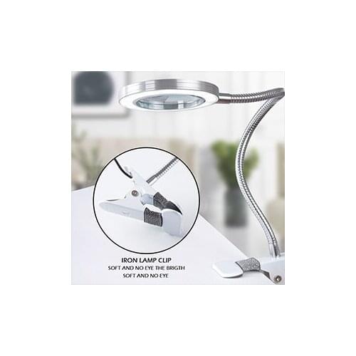Tattoo Lamp Magnifier Lamp Nail Art USB Cold Light Led Non-slip Equipment Clamp Glass Table Lamp Reading Lamp for Beauty Salon