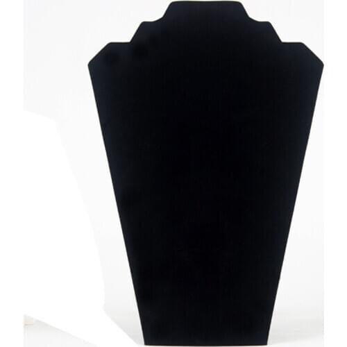 Mannequin Necklace Earrings Stand Jewelry Pendant Display Show Holder Black