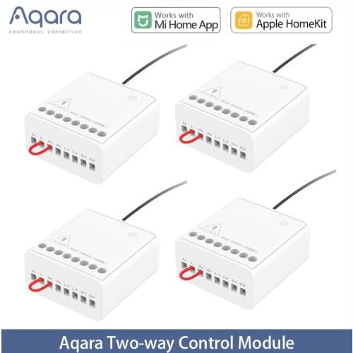 Original Aqara Two-way control module Wireless Relay Controller 2 channels Work For Xiaomi Mijia smart home APP mi home Home kit