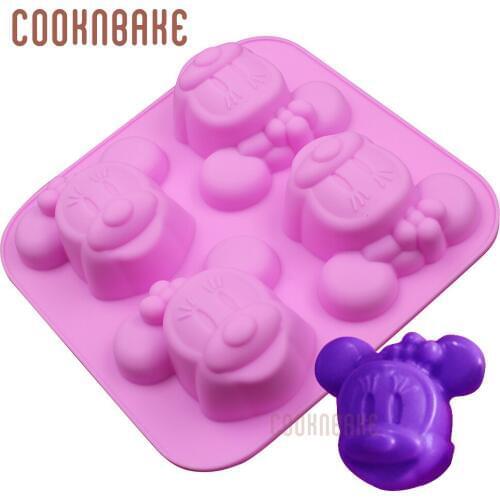Mouse Soap Mold Silicone Dessert Bakeware Cake Mold ice Jelly Pudding pastry Mold 4 Lattices cake baking tool handmade soap mold