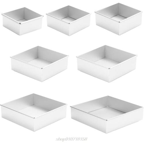 4-10 Inch DIY Square Non Stick Cake Pan Pie Loaf Toast Bread Mold Bakeware Tray Baking Supply D15 20 Dropshipping