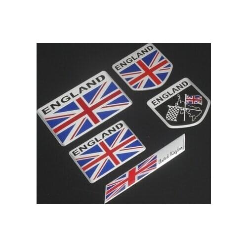 England Flag Car Stickers United Kingdom Emblem UK Badge Decal For BMW Audi Ford Land Rover Jeep Mini Cooper Jaguar Auto Styling