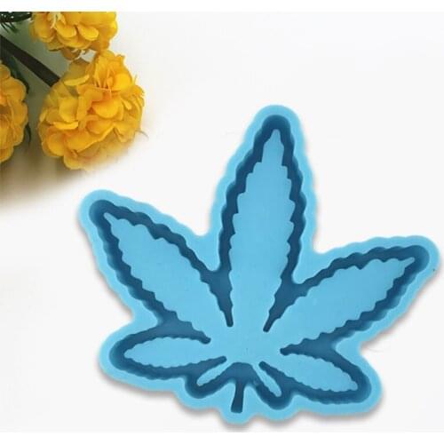 U90E Maple Leaf Quicksandbox Epoxy Resin Mold Ornaments Silicone Mould DIY Crafts Decorations Casting Tool