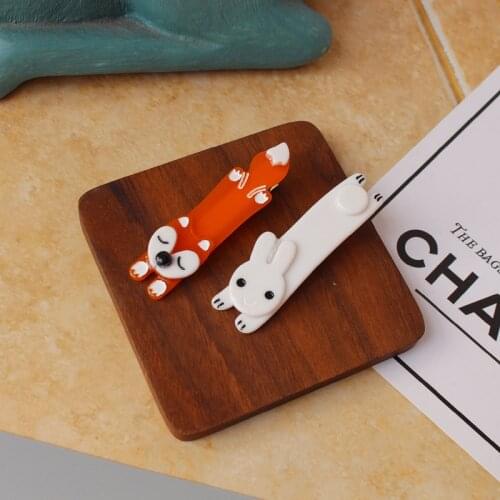 Cute Fox Hairclips Hairgrips Headwear Rabbit Animal Hair Clips Grips Barrettes Hair Accessories